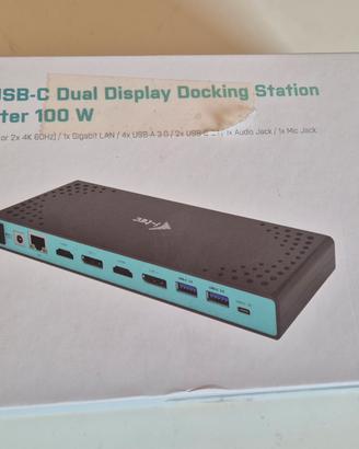 i-tech dual docking station + power adaptor 100W