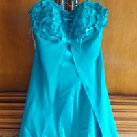 Abito da cerimonia verde Tiffany