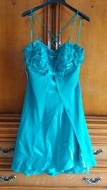 Abito da cerimonia verde Tiffany