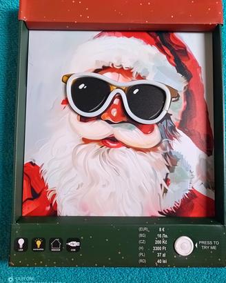 Lampada quadro LED babbo natale