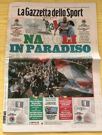 Quotidiani Napoli Terzo Scudetto  vedi descrizione