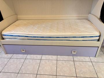 letto matrimoniale piegabile+2 materassi