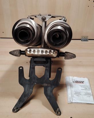 Terminale mivv con porta targa Faro frecce ducati 