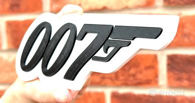 007 Logo 3D – Decorazione Fan Art James Bond