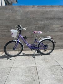 Bicicletta per bambina telaio viola