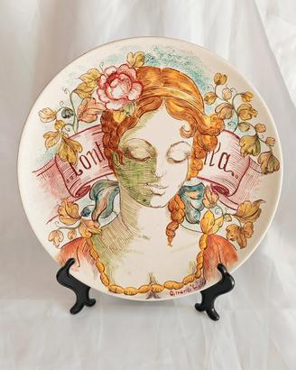 piatto decorativo Giovanni Girardi 28 cm anni 60