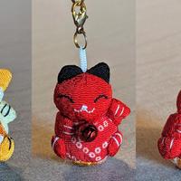 Portachiavi gatto phonecharm keychain maneki neko