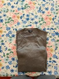 pullover grigio made in Italy XXL