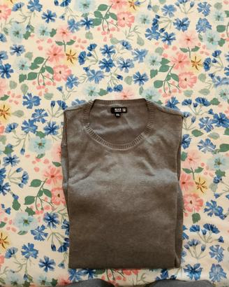 pullover grigio made in Italy XXL