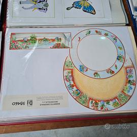 grande stok di Bozzetti  dipinti per la ceramica 