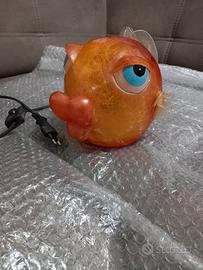 lampada artigianale a forma di pesciolino