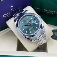 🟢ROLEX DATEJUST 41 MENTA NEW REF.126300 ( 2025 )