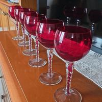 Set 6 bicchieri antichi di Murano - Anni 50