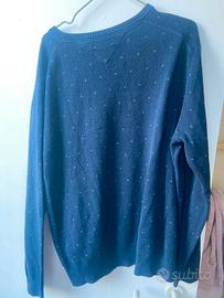 Maglione blu da uomo
