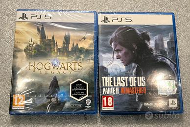 The last of us II e Hogwarts Legacy Playstation 5