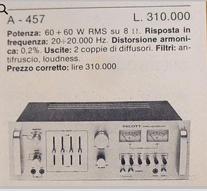 AMPLIFICATORE SCOTT A-457