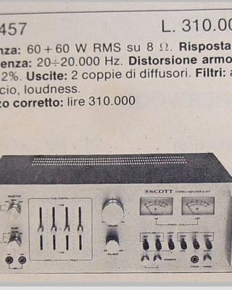 AMPLIFICATORE SCOTT A-457