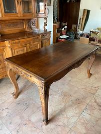 Tavolo antico in legno stile barocco Luigi XV