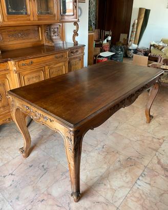 Tavolo antico in legno stile barocco Luigi XV