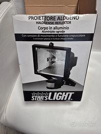 Proiettore Alogeno con Sensore di Movimento 