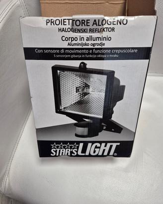 Proiettore Alogeno con Sensore di Movimento 