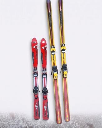 Coppia sci vintage Fischer RC4 Pro e Rossignol