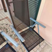 2 sedie sdraio casa/giardino nuove con imballo