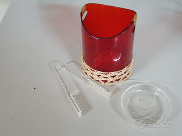 Portaghiaccio con pinza vintage