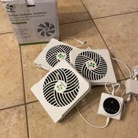 Ventilatore ecocalm radiatore in ghisa