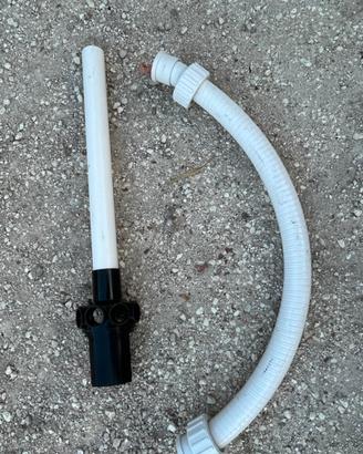 Tubo e porta candelotti per piscina