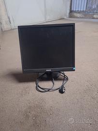 Monitor PC Philips LCD con Cavi Funzionante
