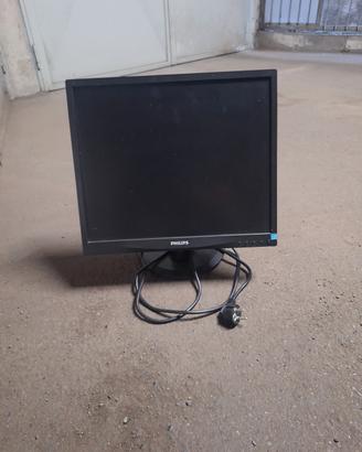 Monitor PC Philips LCD con Cavi Funzionante