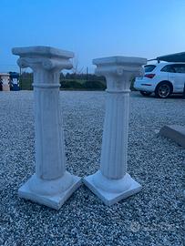 Coppia di colonne da giardino