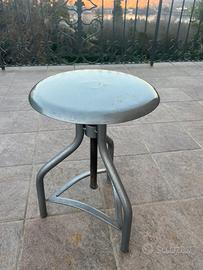 Sgabello acciaio Maison du Monde tipo industriale