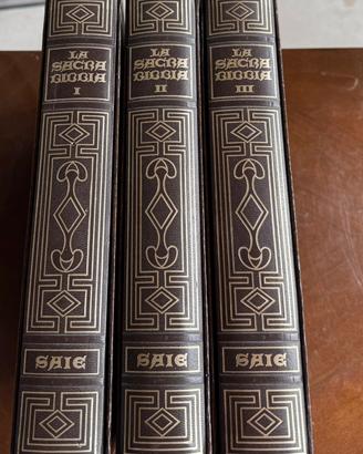 La Sacra Bibbia, SAIE editore, 3 volumi.