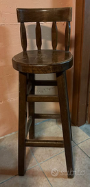 SGABELLO IN LEGNO MASSELLO