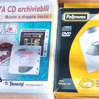 buste porta CD archiviabili a doppia tasca. 100 e 