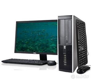 pc postazione completa  8gb ssd monitor 24p