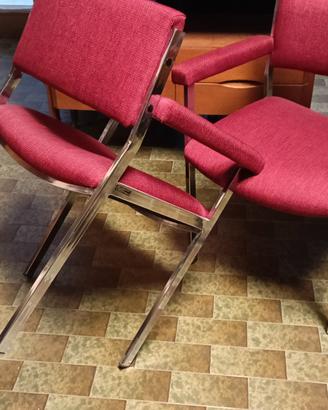 5 poltroncine vintage anni 70 