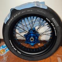 Cerchio 17x5 faba mozzo blu per KTM