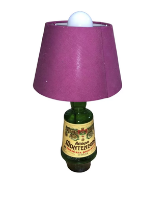 Lampada di design bottiglia amaro Montenegro
