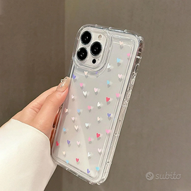Cover iPhone 11 Pro cuori trasparente
