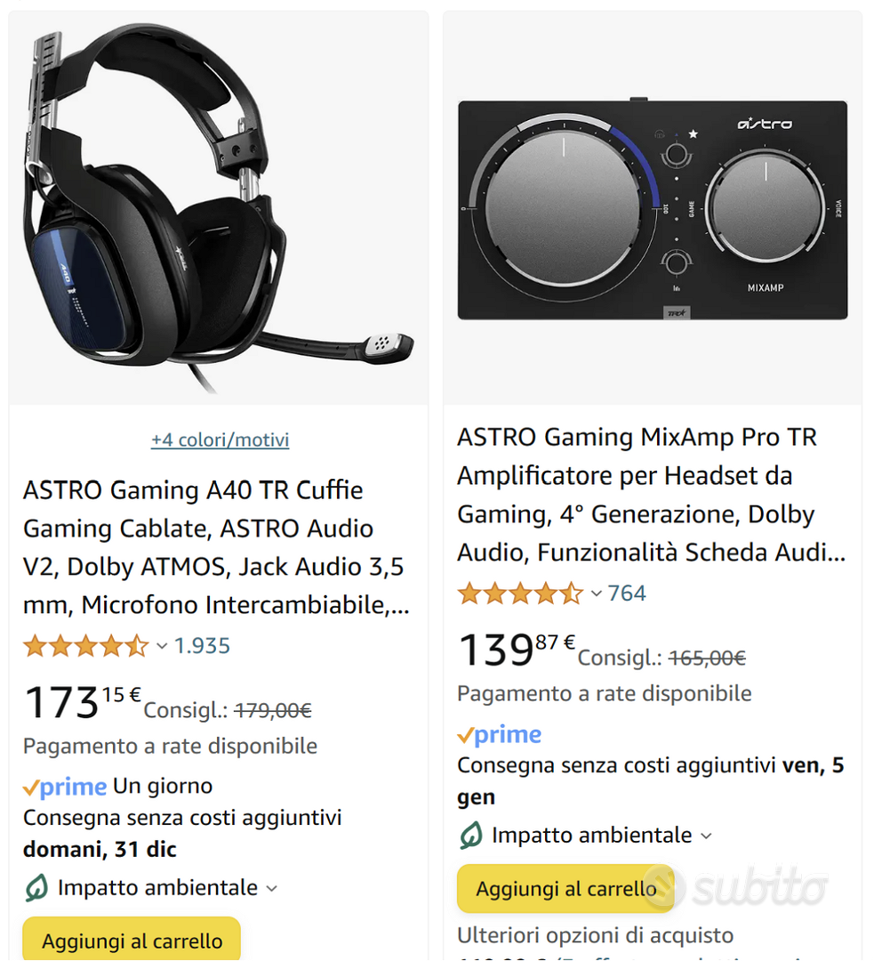 ASTRO Gaming A40 TR Cuffie Gaming Cablate, ASTRO Audio V2, Dolby
