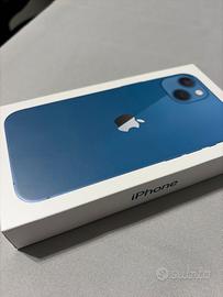 Scatola iphone 13 blu