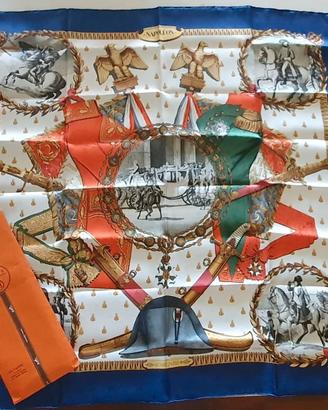 Foulard di seta Hermes Napoleone Bonaparte - Blu