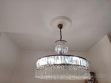 lampadario in cristallo anni 60