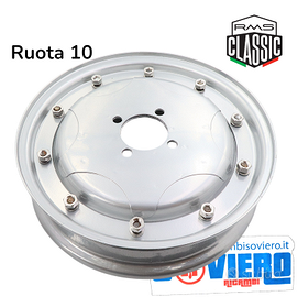 Cerchio Grigio a Stella Ruota 10 Per Vespa GS 15