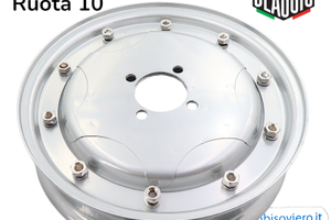 Cerchio Grigio a Stella Ruota 10 Per Vespa GS 15