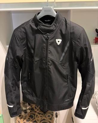 Giacca moto rev’it undulate H2O nero bianco