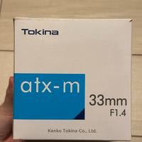 Tokina atx-m 33mm F1.4.